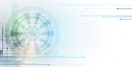 Digital technology world pattern design.のイラスト素材