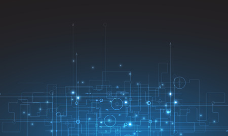 Digital technology world. Business virtual conceptのイラスト素材