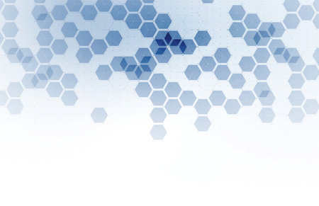 Abstract hexagon background. Technology polygonal design. Digital futuristic minimalism. Vector