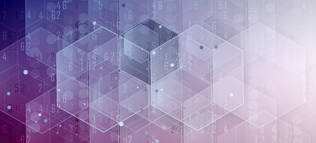 Abstract hexagon background. Technology polygonal design. Digital futuristic minimalism. Vectorのイラスト素材
