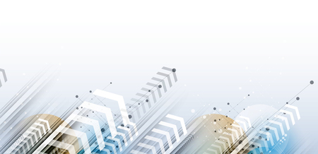 Digital technology world. Business virtual conceptのイラスト素材