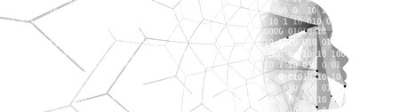 Abstract Artificial intelligence. Technology web background. Virtual concept
