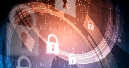 Cybersecurity and information or network protection. Future cyber technology web services for...