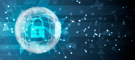 Cybersecurity and information or network protection. Future cyber technology web services for...