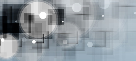 Abstract tech background. Futuristic technology interface with geometric shapesのイラスト素材