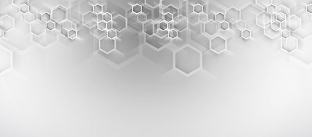 Abstract hexagon background. Technology poligonal design. Digital futuristic minimalism. Vectorのイラスト素材
