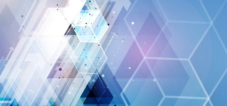Abstract hexagon background. Technology poligonal design. Digital futuristic minimalism. Vector