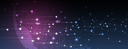 Conceptual technology illustration of artificial intelligence. Abstract futuristic backgroundのイラスト素材