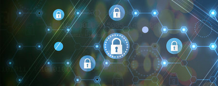 Cybersecurity and information or network protection. Future cyber technology web services for...