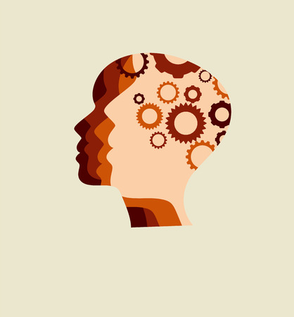 Conceptual technology illustration of artificial intelligence. Abstract futuristic backgroundのイラスト素材
