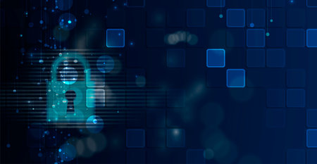 Cybersecurity and information or network protection. Future cyber technology web services for...