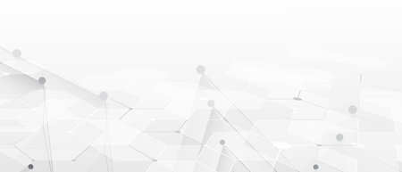 Abstract geometric white and gray futuristic  for business presentationのイラスト素材