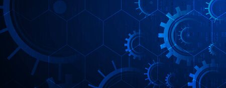 machine technology gears. retro gearwheel mechanism abstract bacgroundのイラスト素材