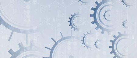 machine technology gears. retro gearwheel mechanism abstract bacgroundのイラスト素材