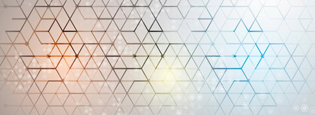 Abstract tech background. Futuristic technology interface with geometric shapes