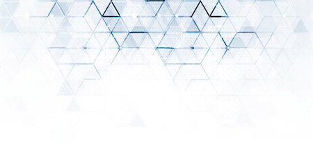 Abstract tech background. Futuristic technology interface with geometric shapes