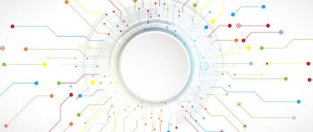 abstract structure circuit computer technology business backgroundのイラスト素材