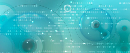Abstract tech background. Futuristic technology interface with geometric shapes