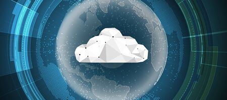 Integrated digital web conceptのイラスト素材