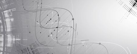 Abstract DNA technology. Science medical concept. Futuristic background.  Wireframe molecules structureのイラスト素材