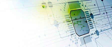 abstract structure circuit computer technology business background