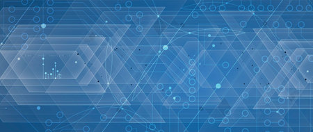 Abstract circuit board futuristic technology processing business background