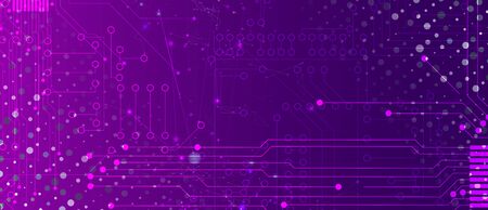 Abstract circuit board futuristic technology processing business backgroundのイラスト素材