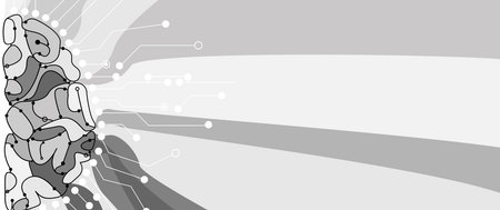 Quantum processing. Deep learning artificial intelligence. Future new technology  for business or...