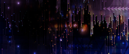 Quantum processing. Deep learning artificial intelligence. Future new technology  for business or...