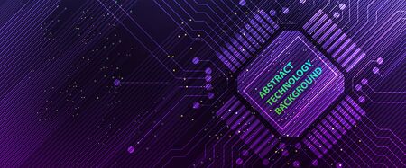 Abstract Artificial intelligence. Technology web background. Virtual conceptのイラスト素材