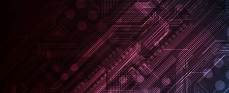 Abstract circuit board futuristic technology processing business backgroundのイラスト素材