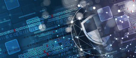 Cybersecurity and information or network protection. Future cyber technology web services for...