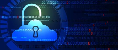 modern cloud technology. Integrated digital web concept backgroundのイラスト素材