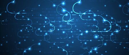 Modern cloud technology.のイラスト素材