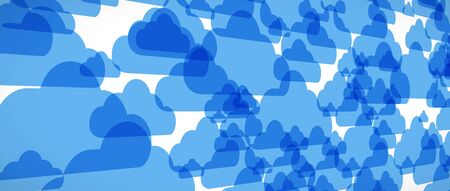 modern cloud technology. Integrated digital web concept backgroundのイラスト素材