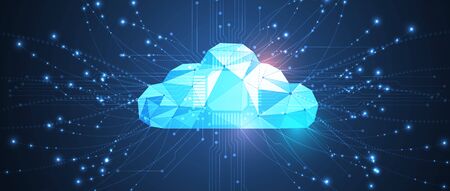 Modern cloud technology.のイラスト素材