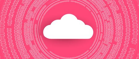 modern cloud technology. Integrated digital web concept backgroundのイラスト素材