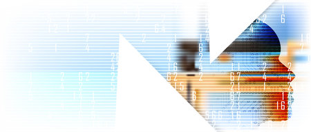Conceptual technology illustration of artificial intelligence. Abstract futuristic background