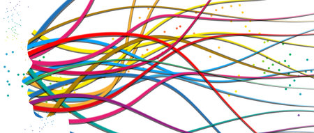 Abstract Artificial intelligence. Technology web background. Virtual concept