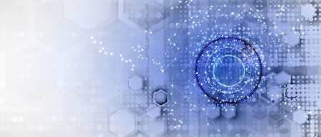 Technology innovation background, idea of global business solution