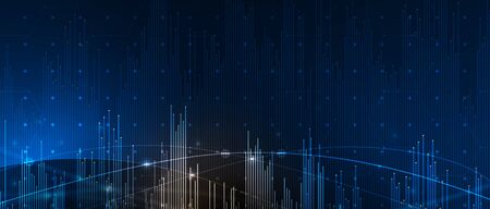 Abstract vector background. Futuristic technology style. Elegant background for business tech presentations.のイラスト素材