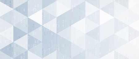 abstract structure circuit computer triangle technology business background