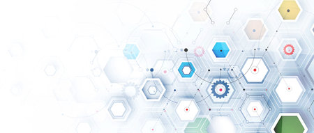 Technology innovation background, idea of global business solution