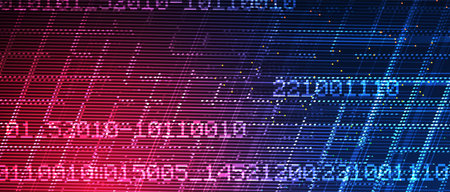 Abstract tech background. Futuristic technology interface with geometric shapes