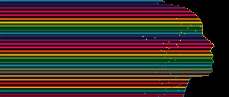 Conceptual technology illustration of artificial intelligence. Abstract futuristic background