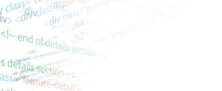 Software development abstract technology code and script background. Web  optimization and seoのイラスト素材