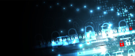 Cybersecurity and information or network protection. Future cyber technology web services for...