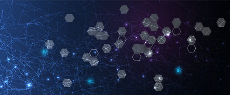 Technology innovation background, idea of global business solution