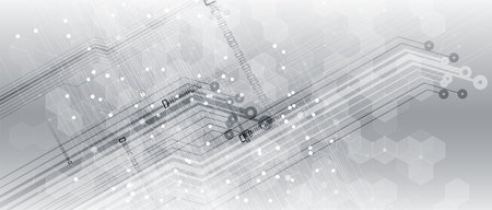 Abstract circuit board futuristic technology processing business background