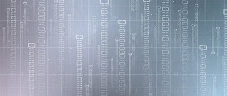 Abstract tech background. Futuristic technology interface with geometric shapes